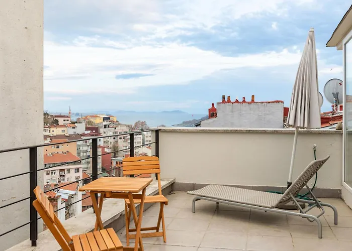 Stylish Duplex With Bosphorus View - Ac Elevator *